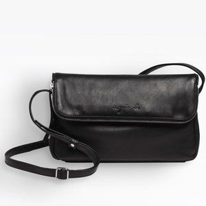 Agnes B Black Leather Asya Bag